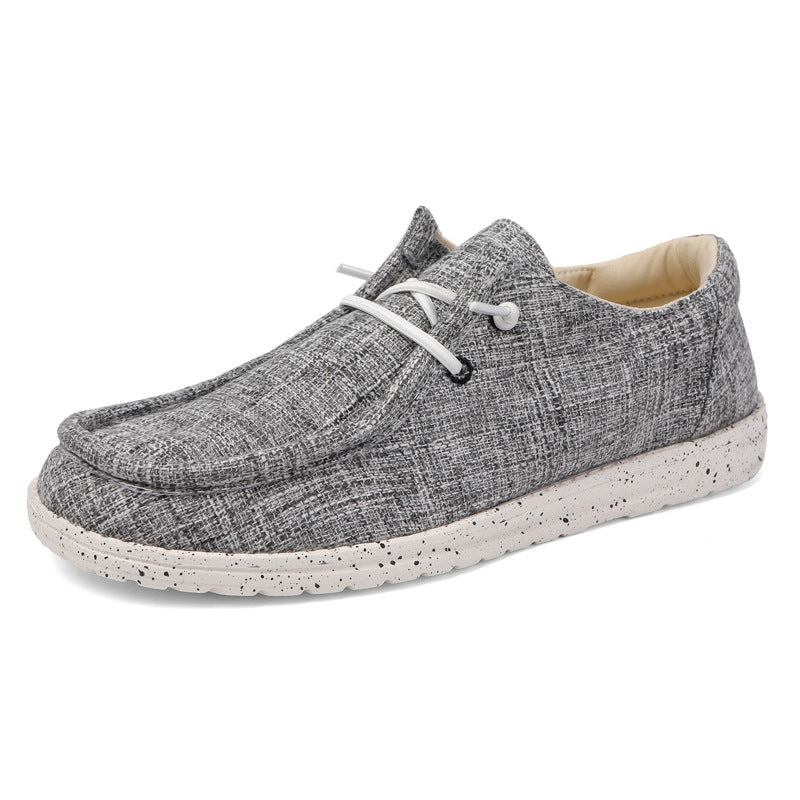 Canvas Casual Shoes Large Size Men's Loafers