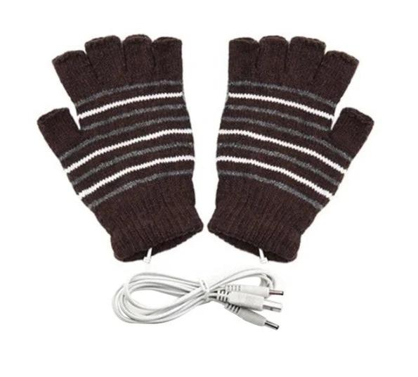 USB Heating Warmth Touch Screen Anti-drop Gloves For Men