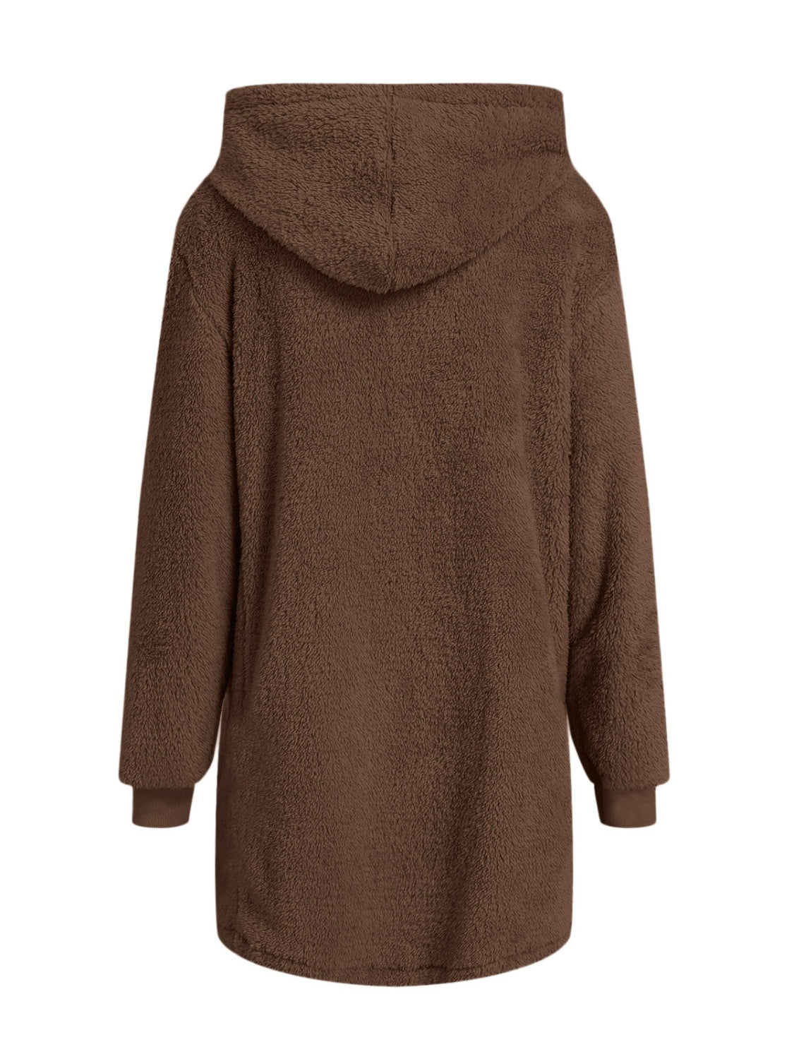 Chaqueta con capucha, manga larga y cremallera, con bolsillos afelpados