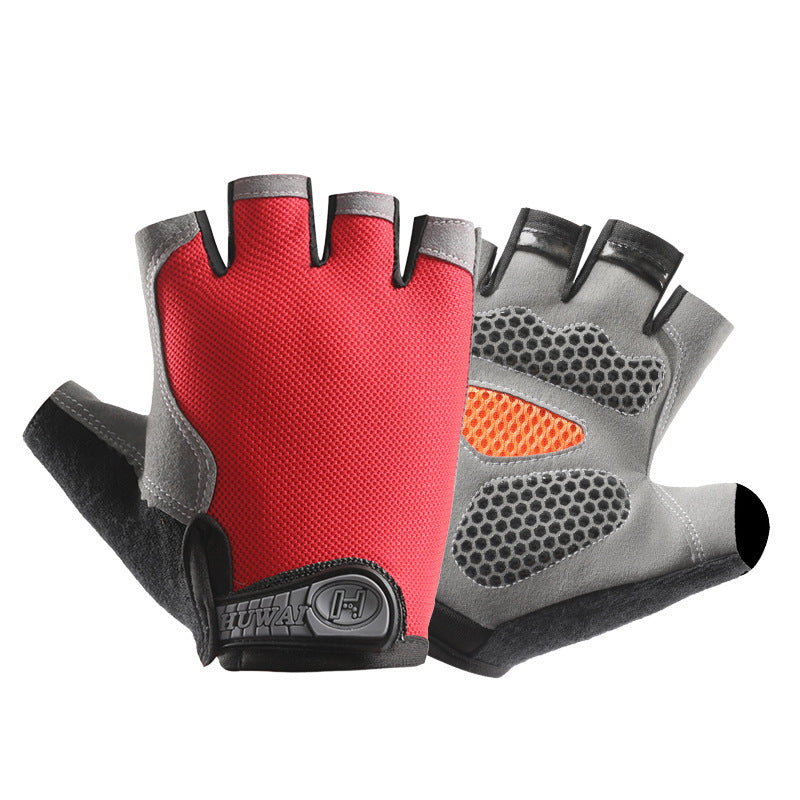 Half Finger Gloves Men's Outdoor Fitness Sports Thin Breathable Non-slip Wear-resistant Mountaineering Rock Climbing Exhibit Finger Gloves For Women