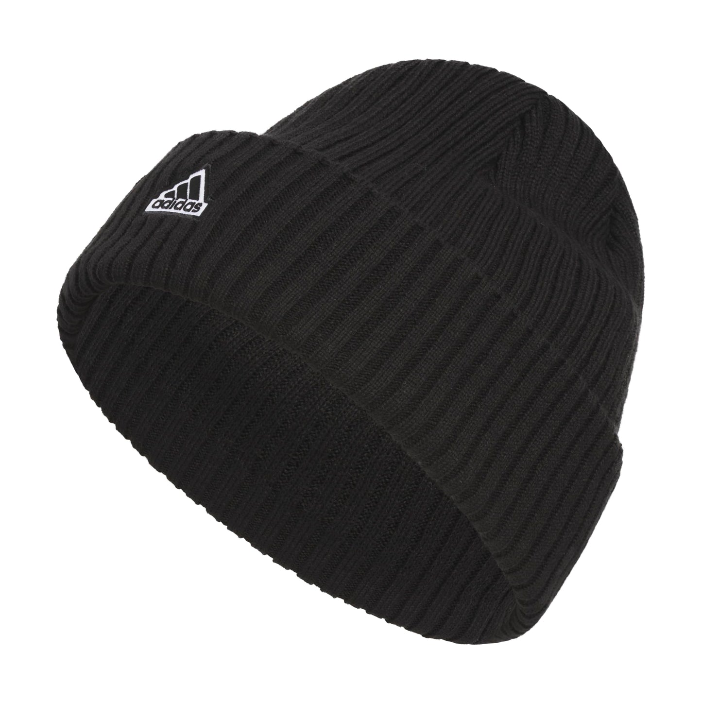 Adidas Womens Altitude Beanie Standard fit Cuffed Acrylic Knit hat/Cap for Winter Black/White