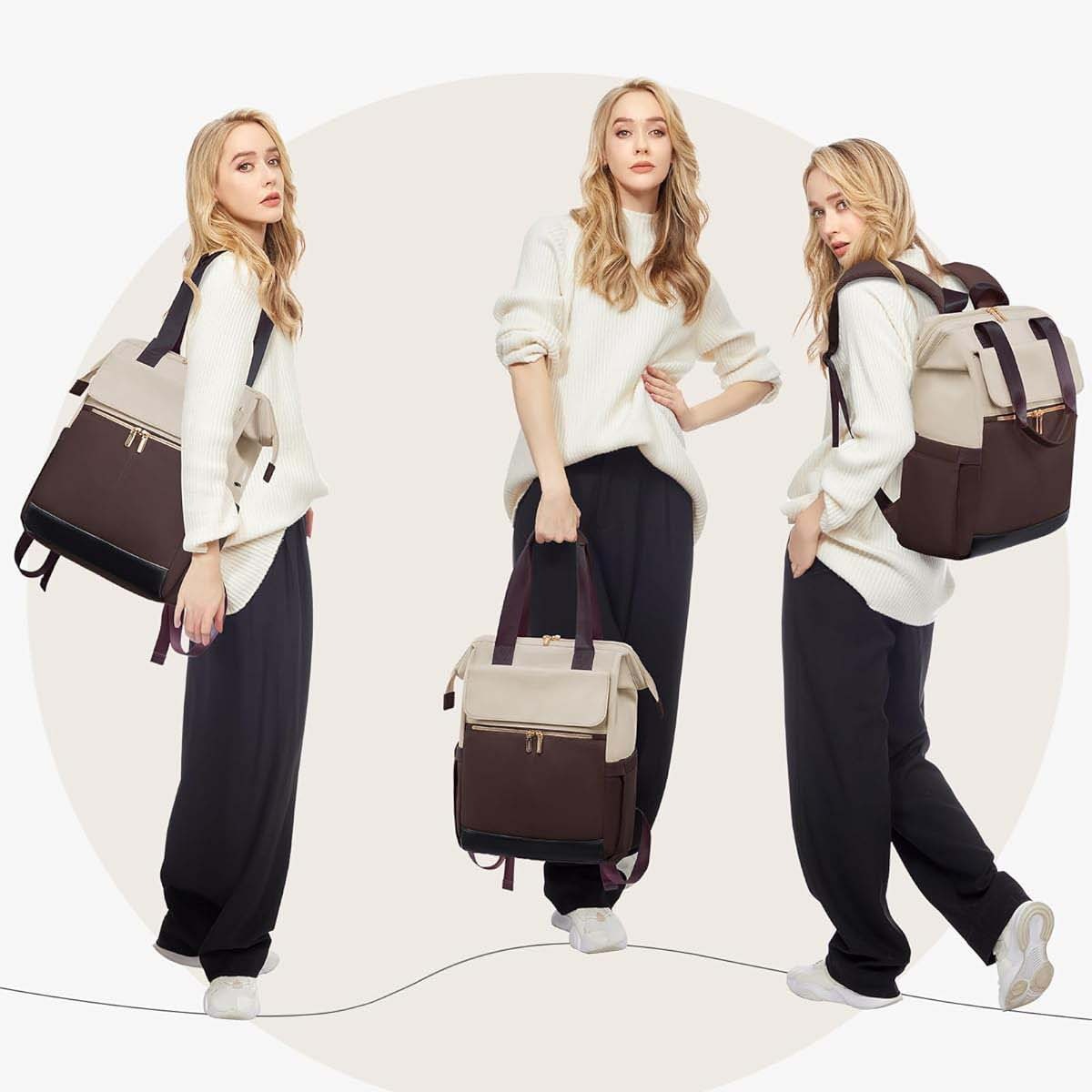 Travel Travel Laptop Large Capacity Luggage Contrast Color Backpack