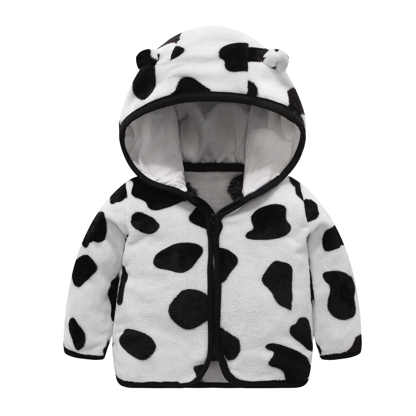 Children's Hooded Coral Fleece Padded Jacket