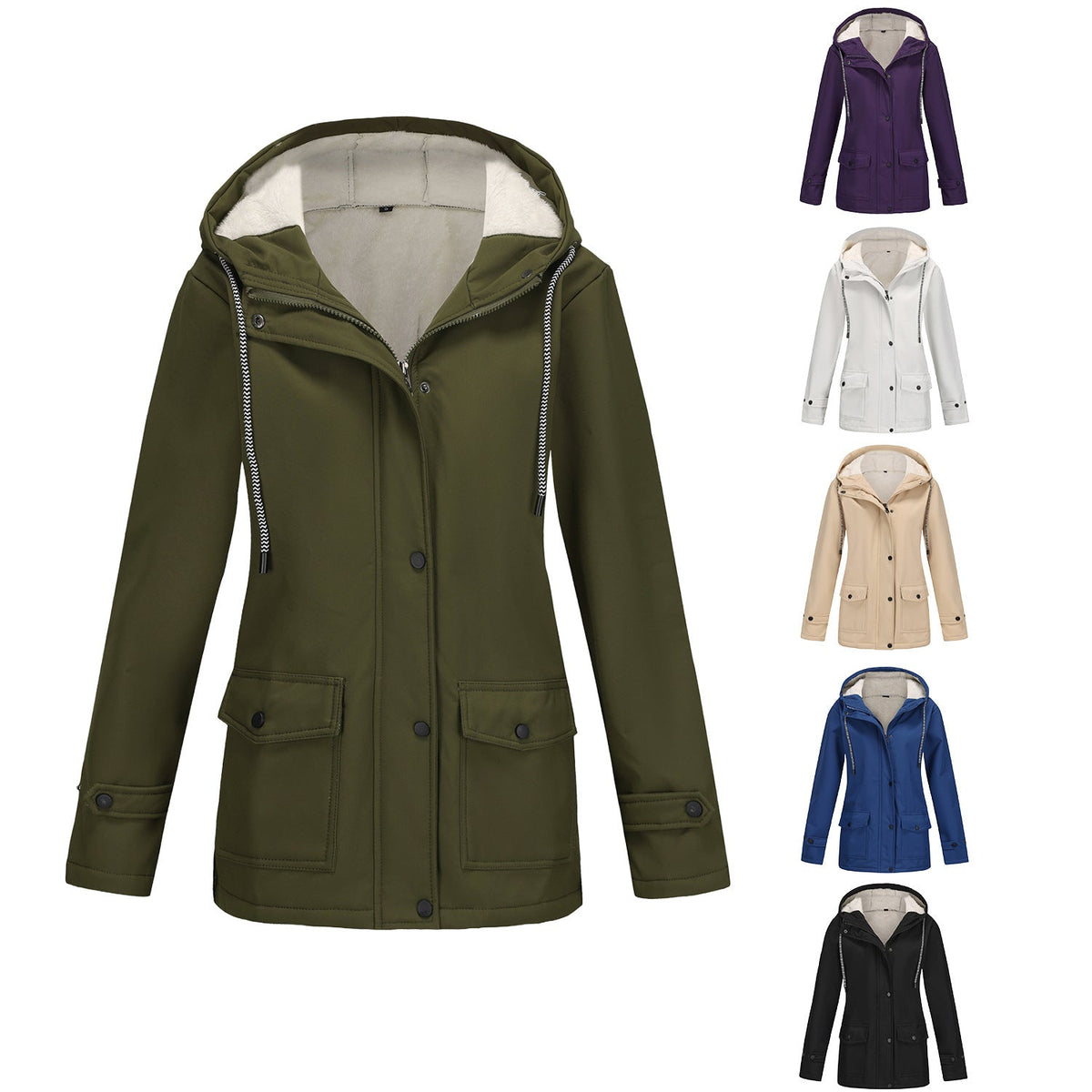 Women's Anorak Composite Fleece-lined Waterproof Jacket