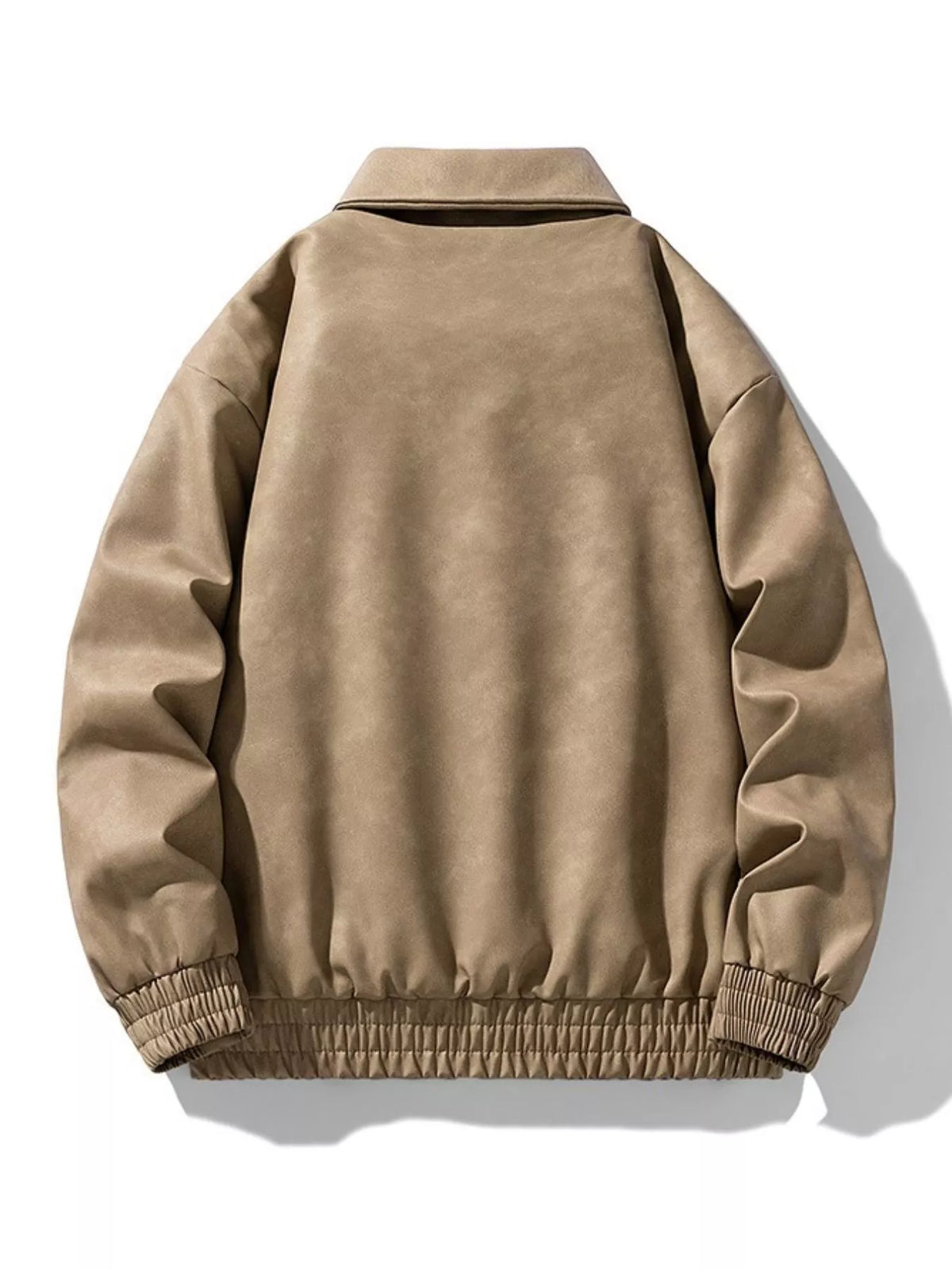 Men's Plus Size Zip Up Long Sleeve Jacket
