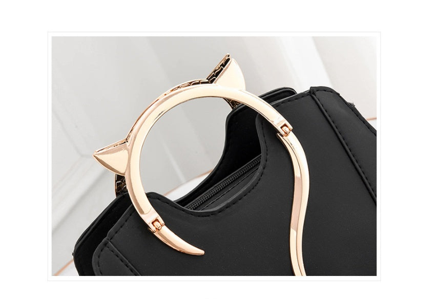 Women's Cat Ear Handle Messenger Bag