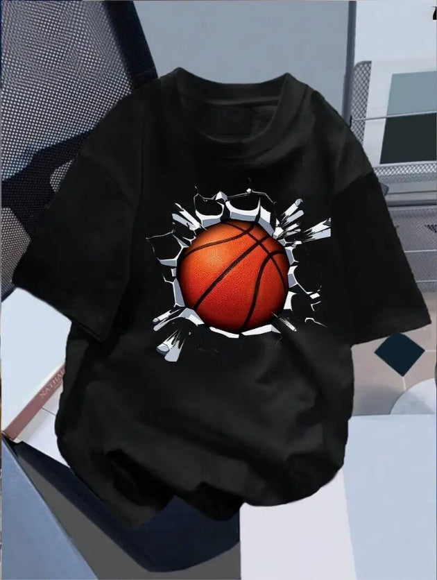 Camiseta streetwear de fútbol 3D para hombre