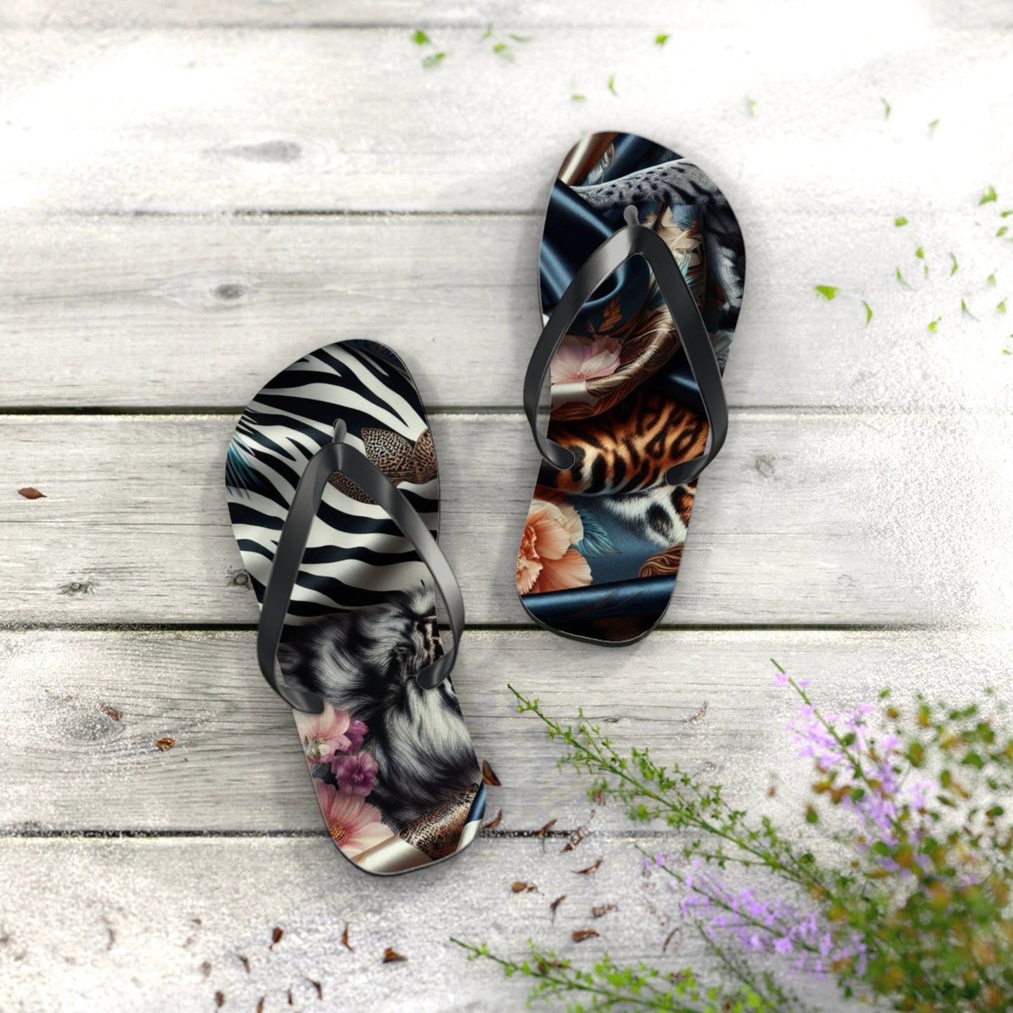Boho Chic Flip Flops - Trendy Summer Footwear for Beach Days, Pool Parties, Casual Outings, Vacation Essentials, Gift for Her