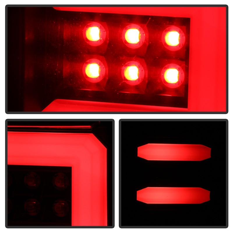 Spyder Chevy 1500 14-16 Barra de Luz Luces Traseras LED Todo Negro ALT-YD-CS14-LBLED-BKV2