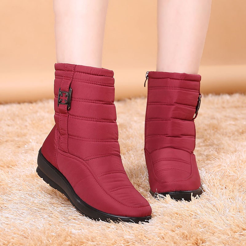 Women's Flat-Bottomed Warm Snow Boots