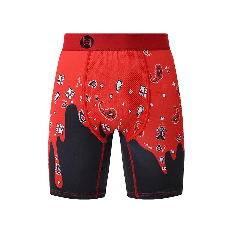 Cartoon Printed Quick-dry Men's Sports Fitness Extended Underwear