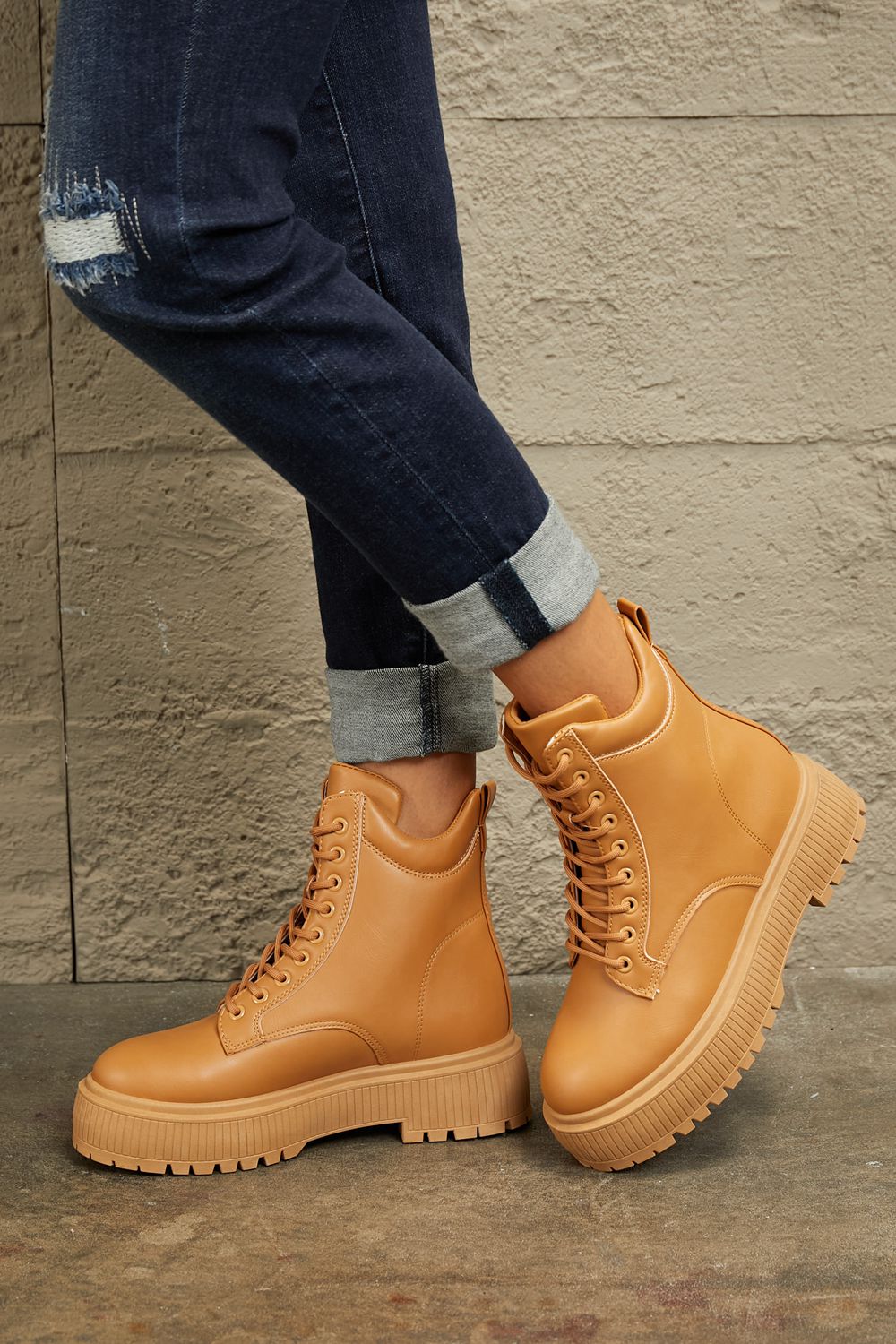 Botas de Combate de Plataforma East Lion Corp