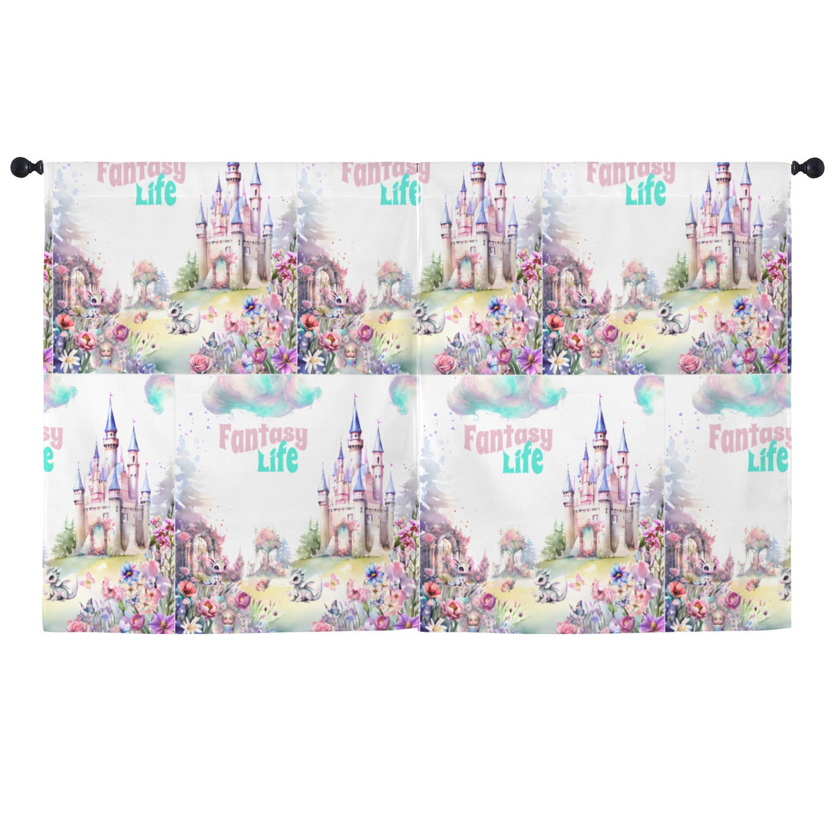 Fantasy Life Lavender Curtains - Available in 5 Sizes