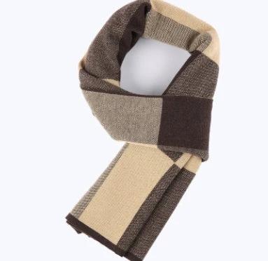 Men's Wool Plaid Scarf