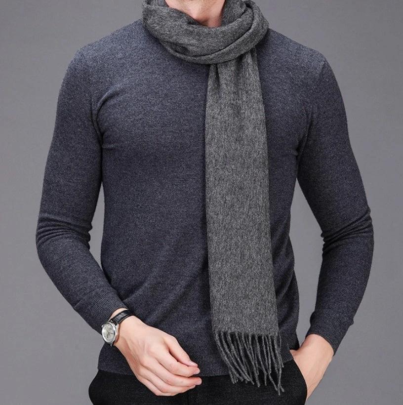 Men's Solid Color Scarf