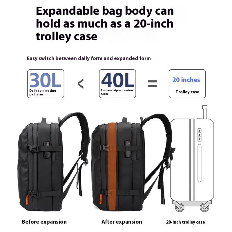Vacuum Compression Large Capacity Business Backpack