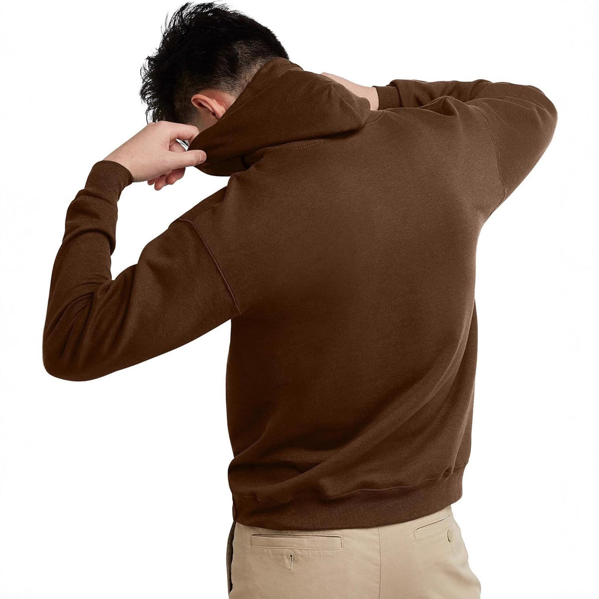 Hooded Sweatshirt With Drawstrings Western Style