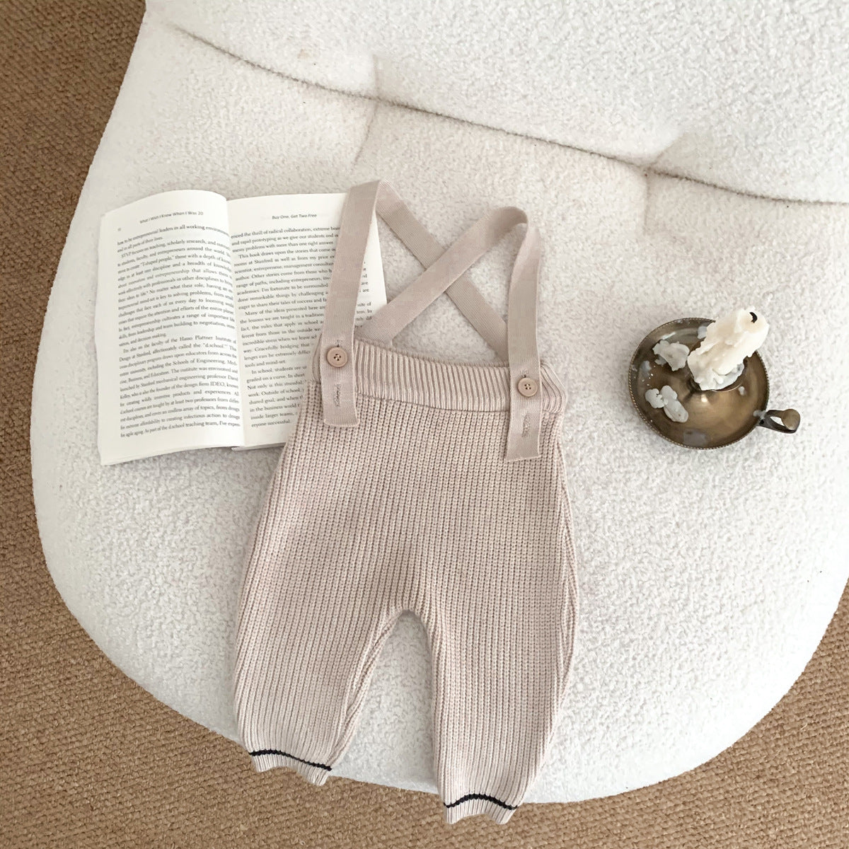 Girls' Knitted Sweater Casual Trousers