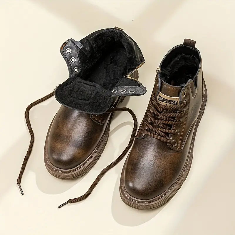 Men's Retro British Style Work Ankle Boots