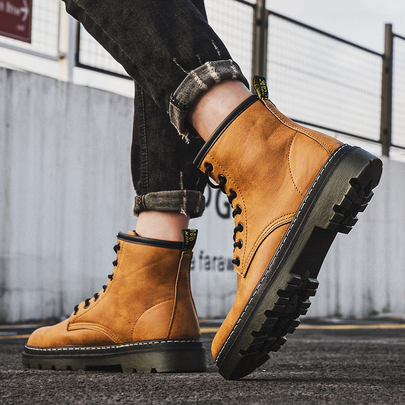 Men's Platform Motorcycle Fashion Martin Boots