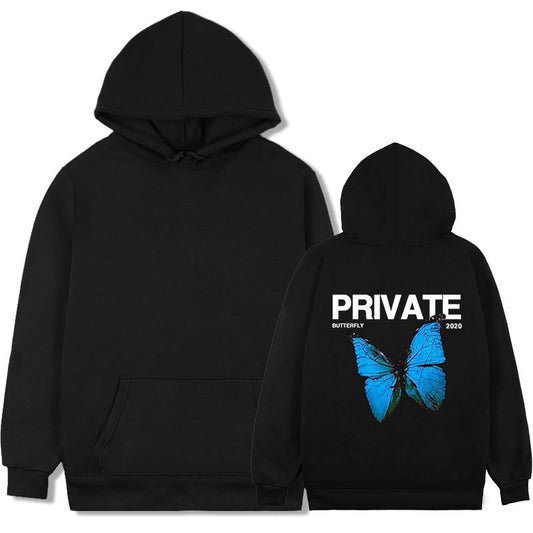 New Butterfly Pattern Hooded Sweater For Men And Women See size chart under “more details”