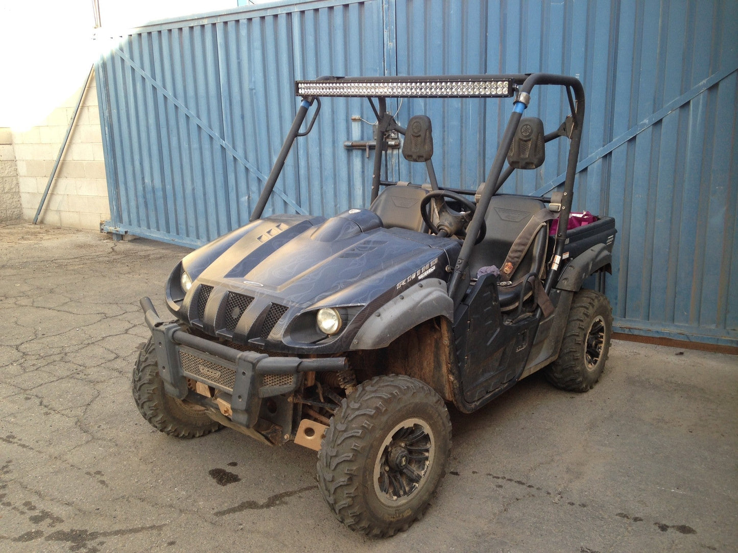 Yamaha Rhino 50 Inch Curved LED Light Bar Bracket Combo