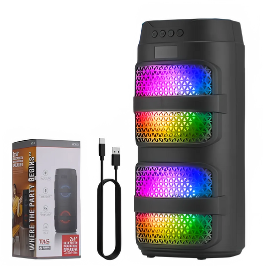 Ultimate Sound 3000W Portable Bluetooth Speaker with Dazzling LED Lights for Epic Parties