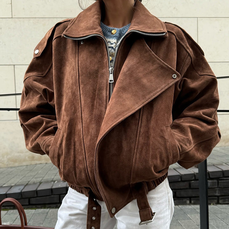 Chaqueta Casual con Cremallera para Mujer