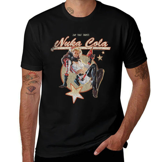Camiseta que absorbe la humedad con anuncio retro de Nuka-Cola del videojuego Fallout