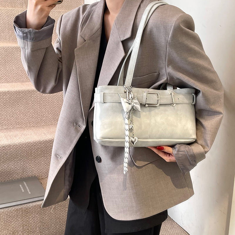 Commuter Texture Underarm Shoulder Handbag Travel Bag