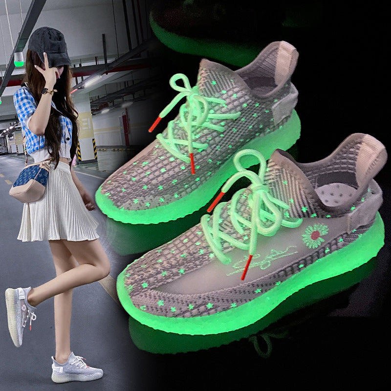 Women's gypsophila fluorescent sole sneakers