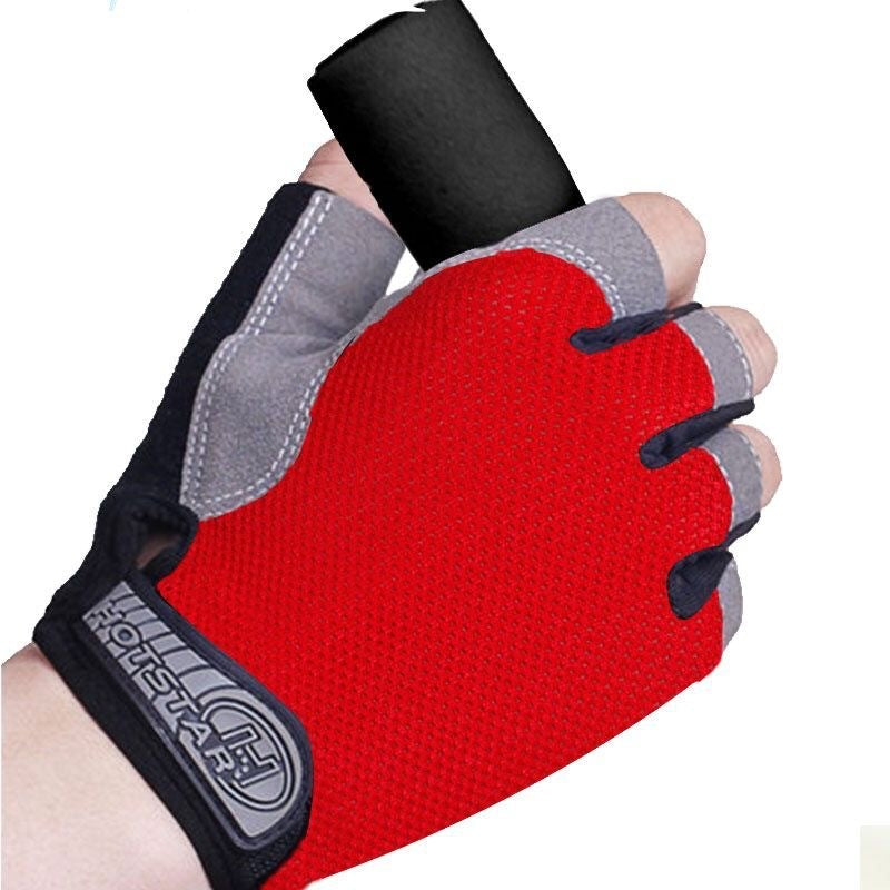 Half Finger Gloves Men's Outdoor Fitness Sports Thin Breathable Non-slip Wear-resistant Mountaineering Rock Climbing Exhibit Finger Gloves For Women