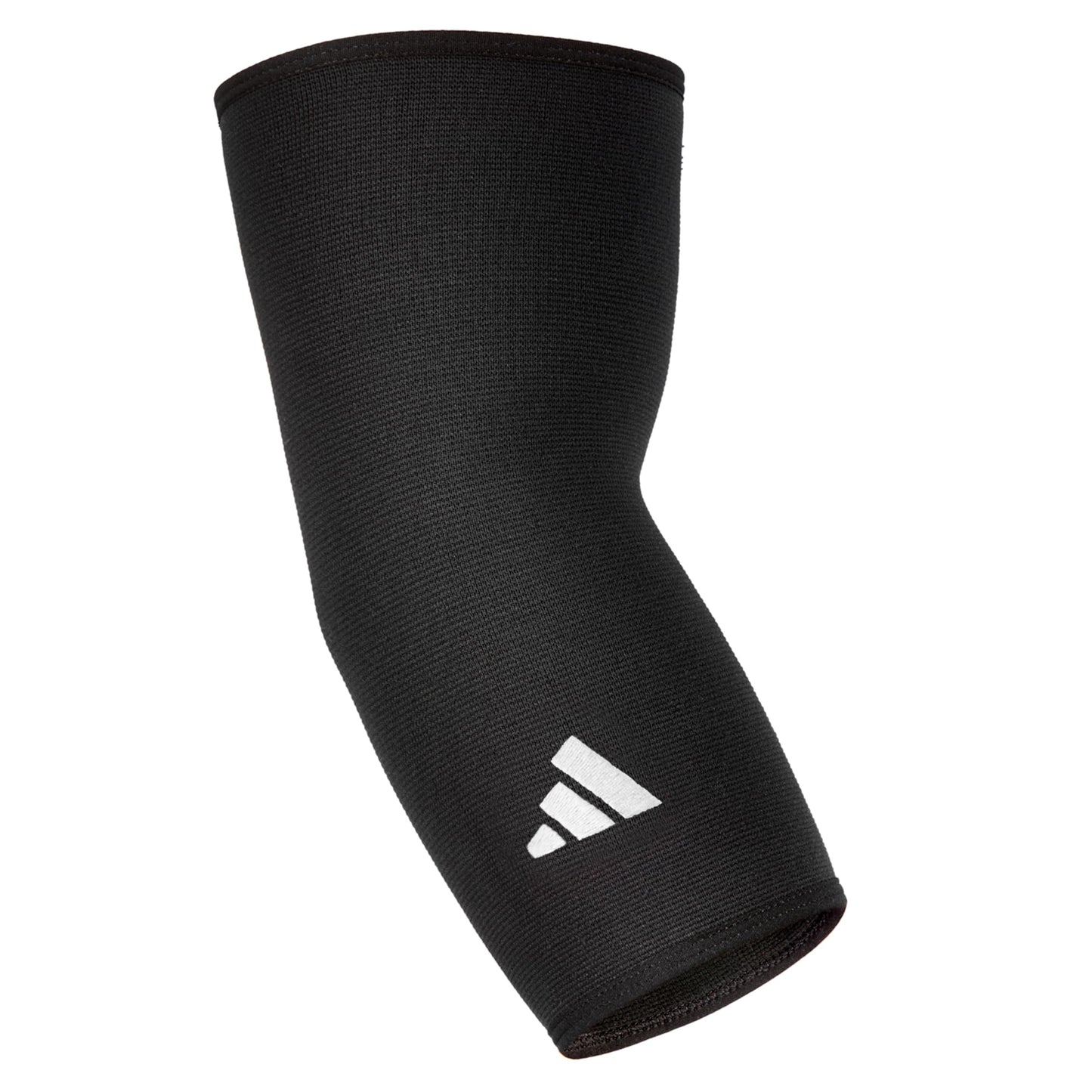 adidas Elbow Support Sleeve - Seamless and Smooth Elbow Support for Training Competitions and General Fitness - Ergonomic Design Nylon Trim - Durable & Breathable - Black (Red Logo) Large