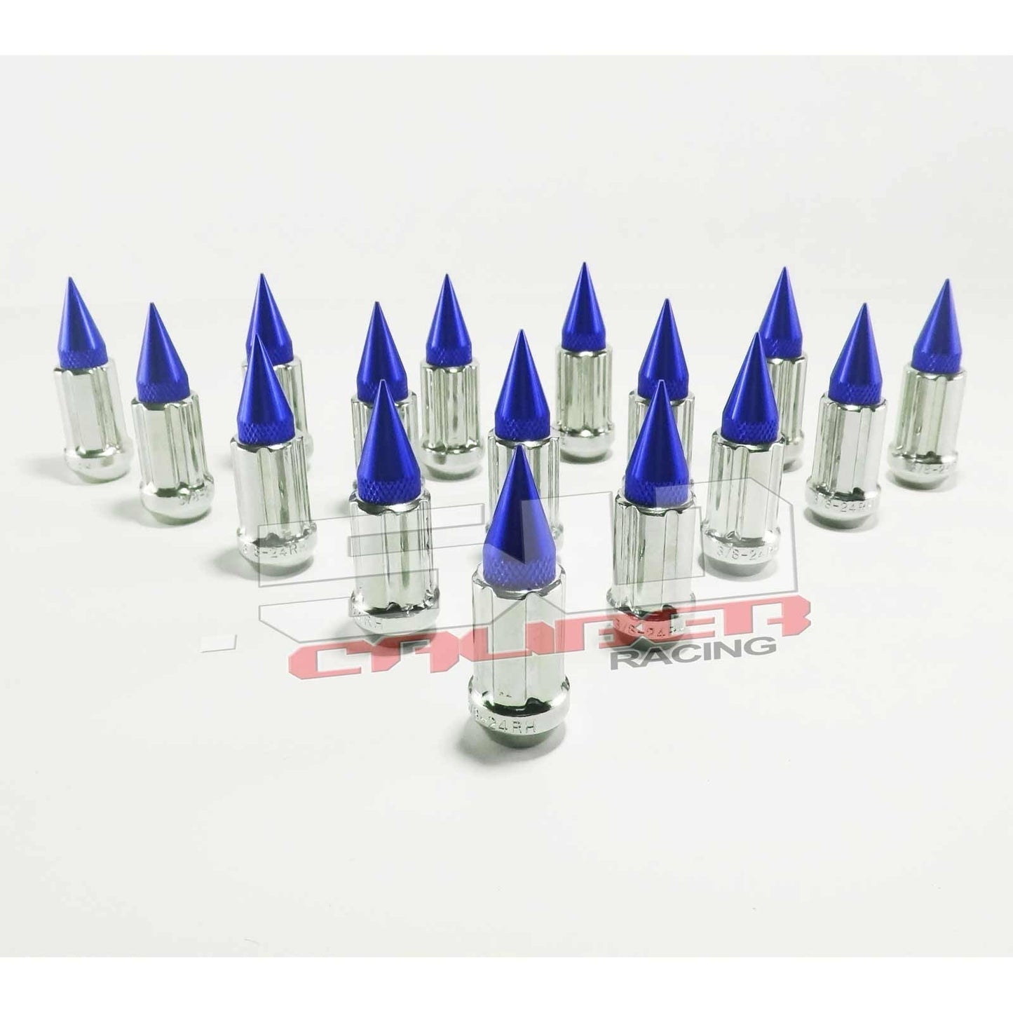 12 x 1.25 mm Chrome Spiked Lug Nuts - 16 Pack
