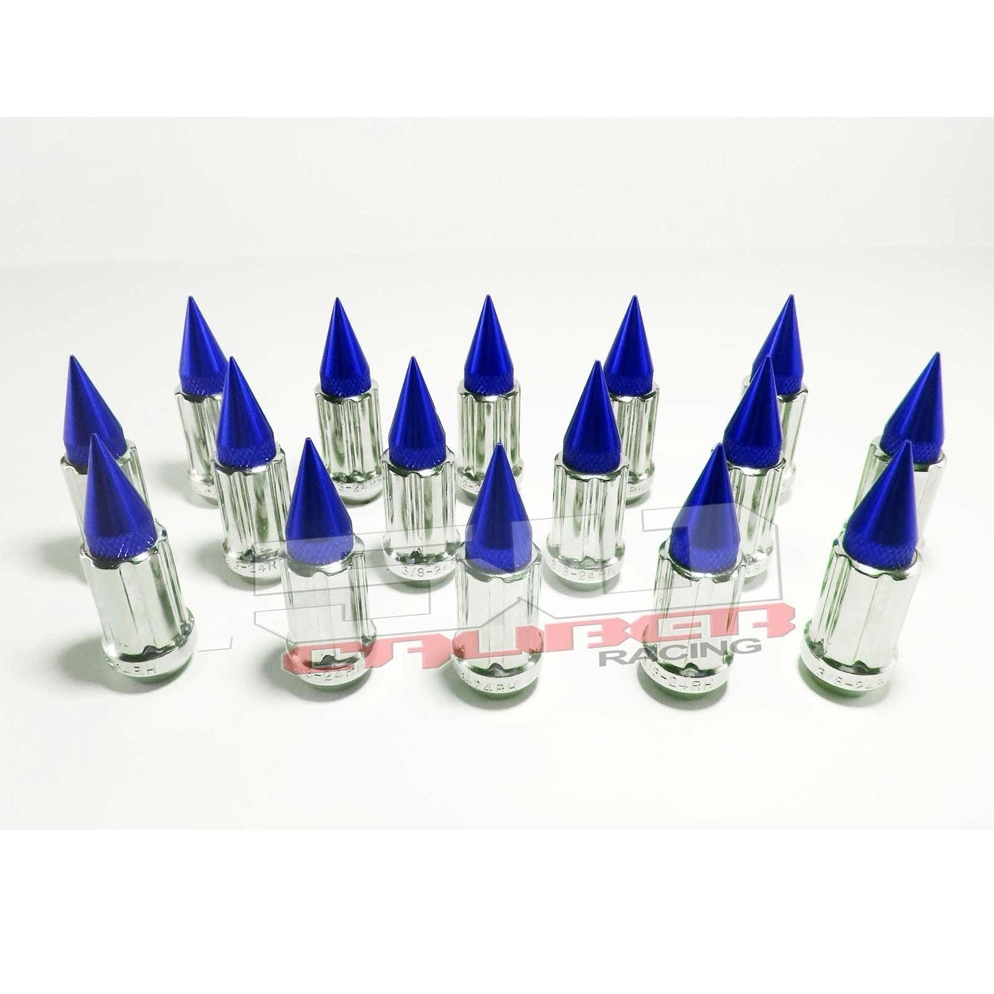 12 x 1.25 mm Chrome Spiked Lug Nuts - 16 Pack