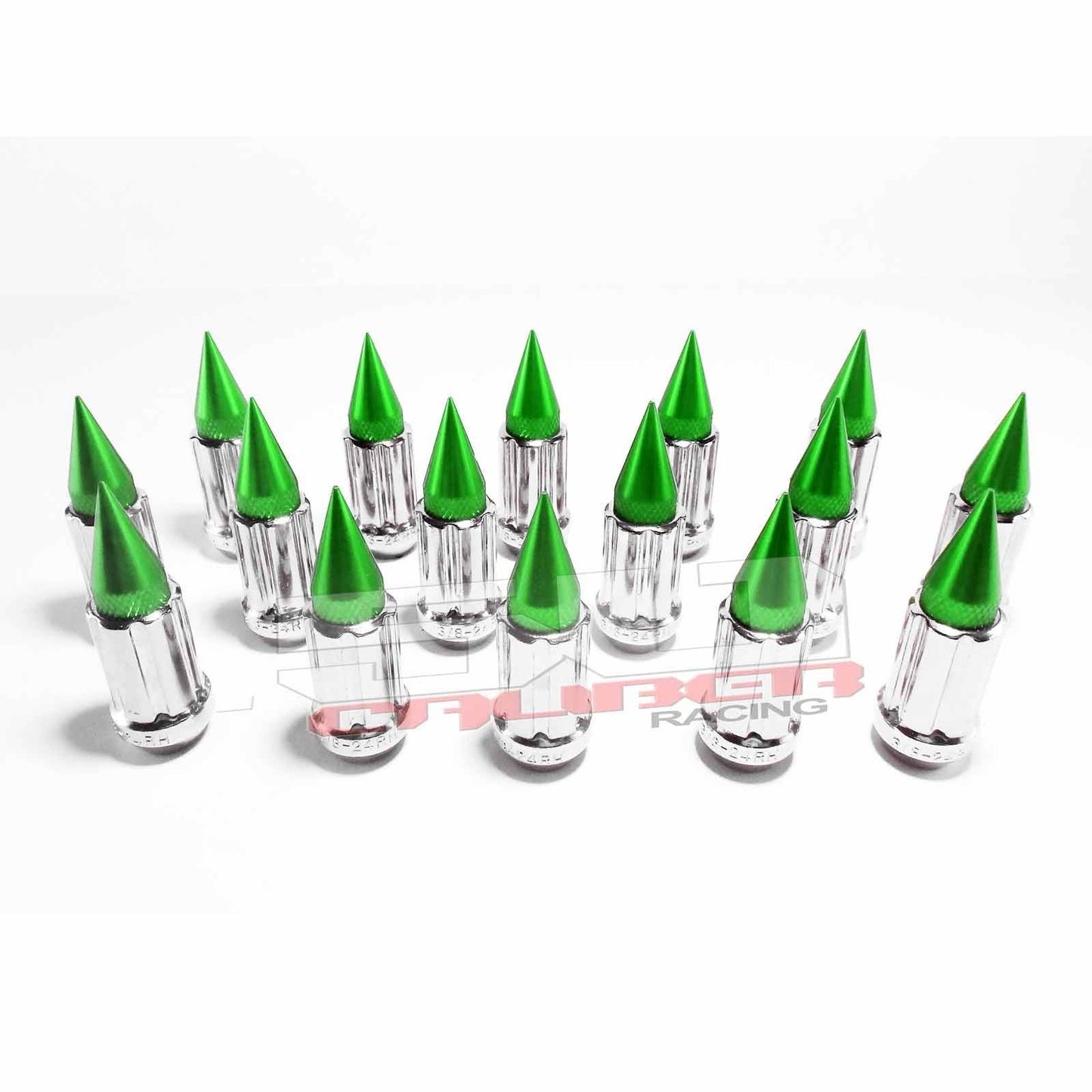 12 x 1.25 mm Chrome Spiked Lug Nuts - 16 Pack