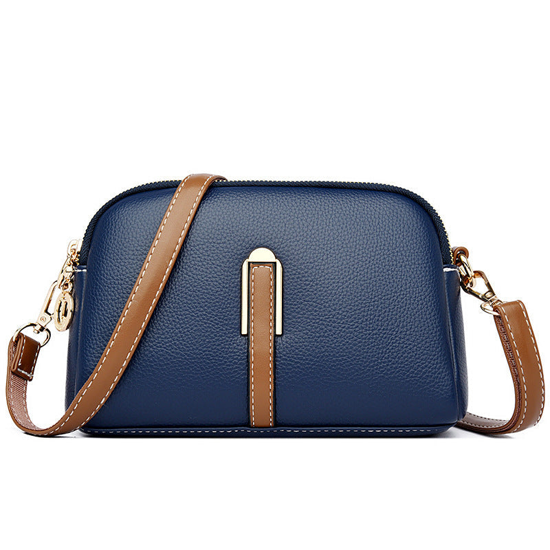 Women's Simple Shoulder Texture Messenger Bag Travel Bag