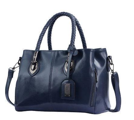Women's Vintage Oil Wax Crossbody Bag