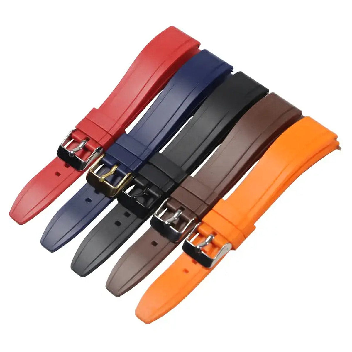 Suunto Race, Vertical & 9 Peak Raised-Center Silicone Buckle Band