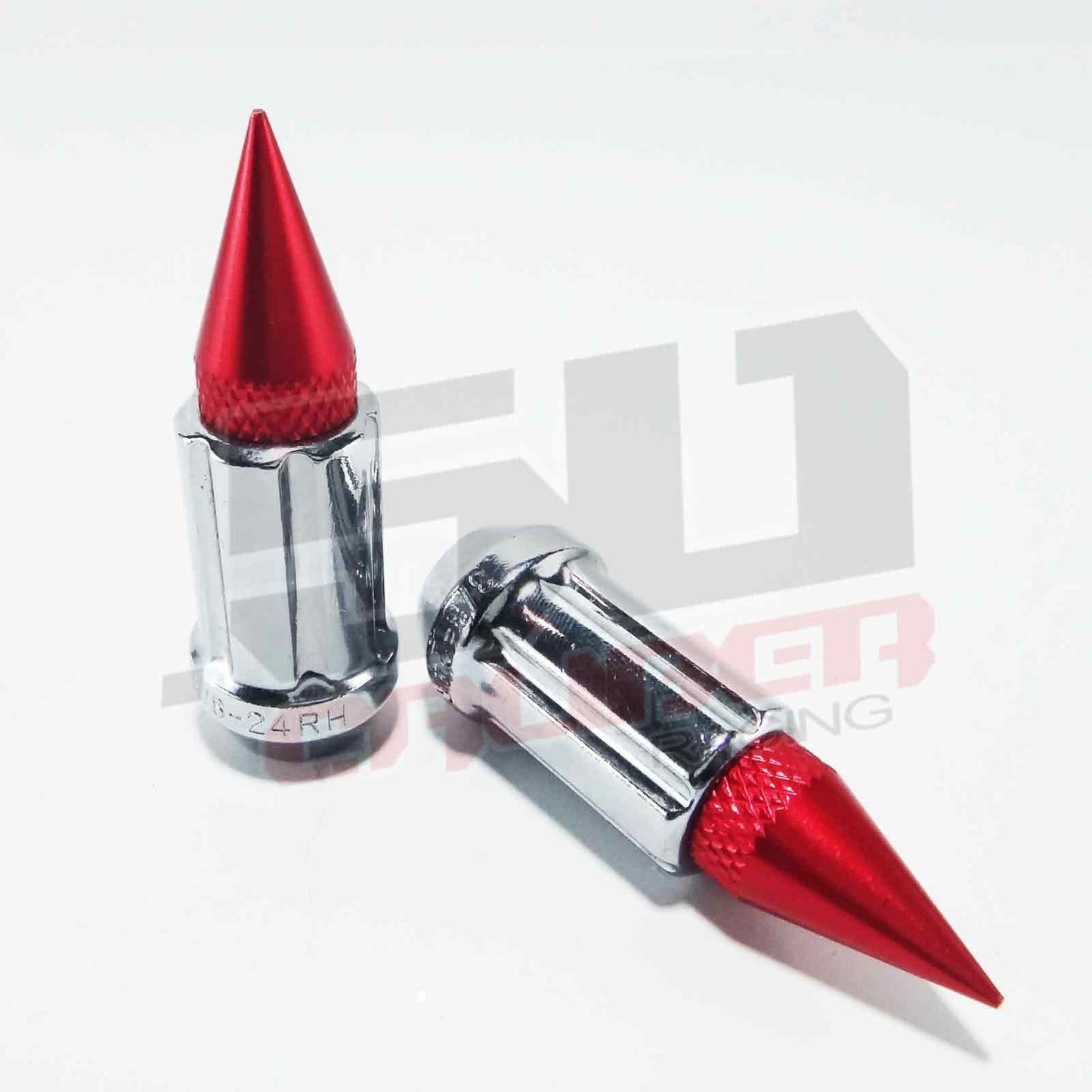 12 x 1.25 mm Chrome Spiked Lug Nuts - 16 Pack