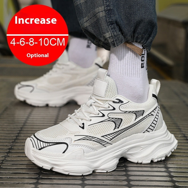 Unisex Casual Breathable Invisible Height Increasing Flats