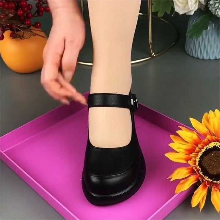 Women's Round-Toe Thick-Soled Shoes