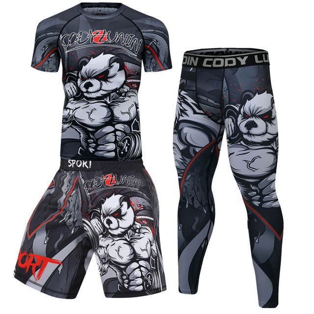 Men's Boxing  Fitness Compression Sportswear