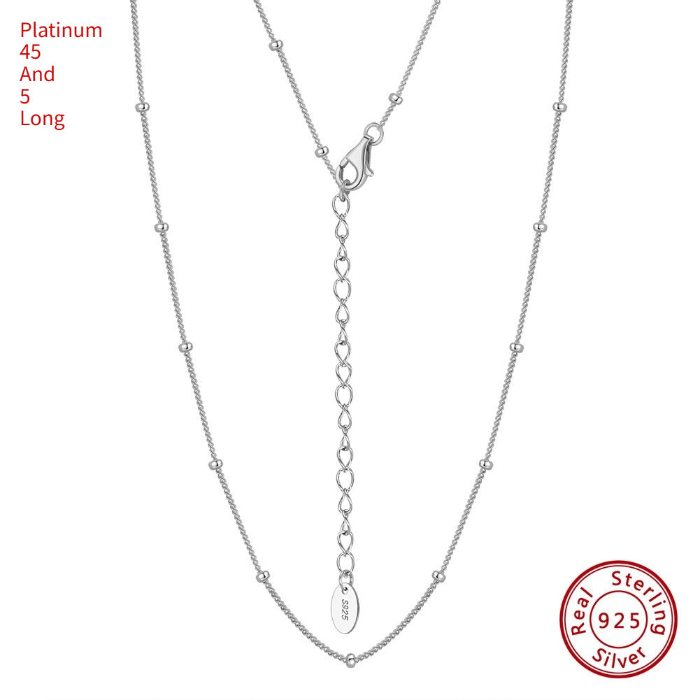 S925 Sterling Silver Necklace 14K Gold