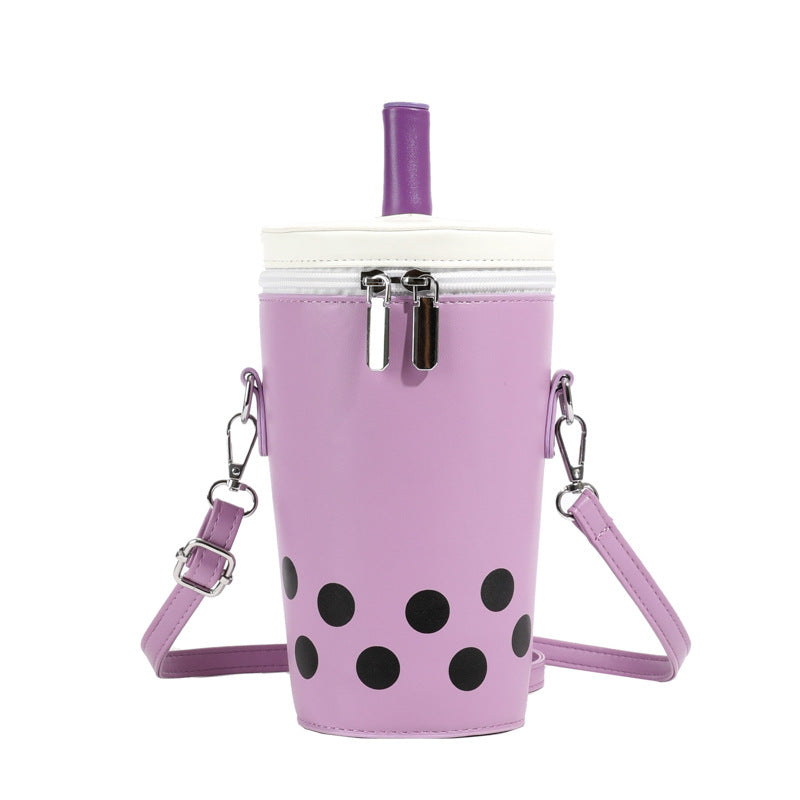 Women's Milk Tea Messenger Phone Bag Messenger Bag