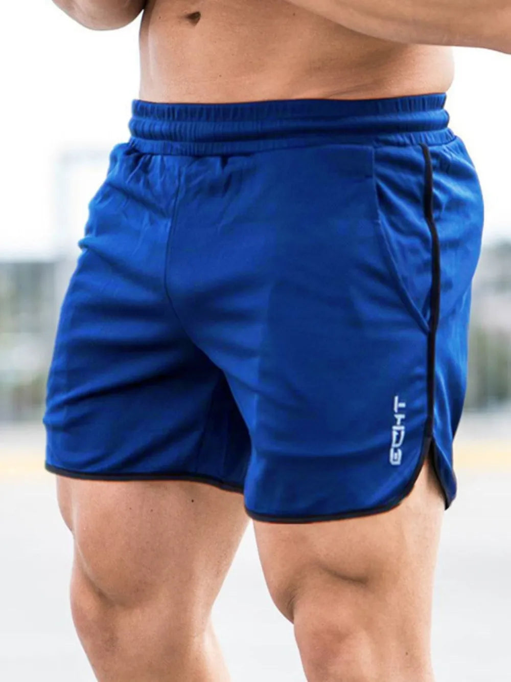 Pantalones cortos de hombre con cordón y bolsillos