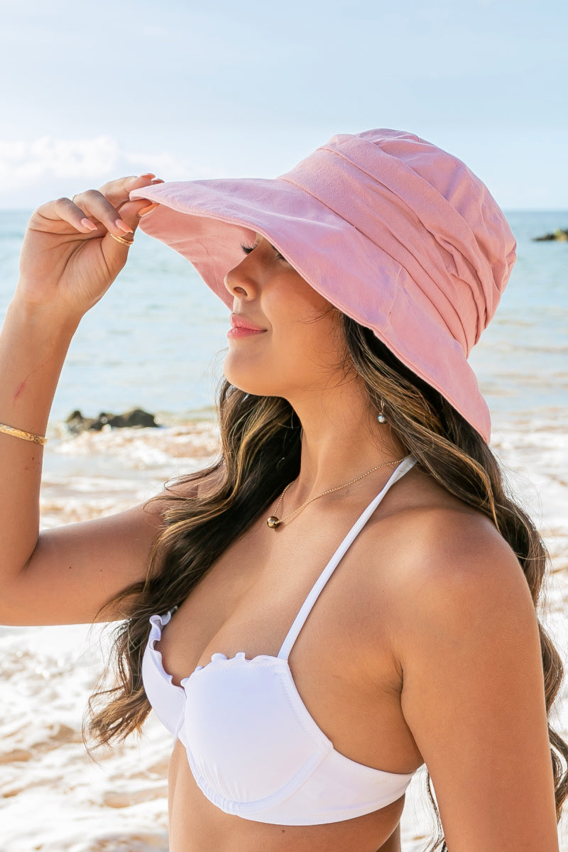 Gorro de pescador con lazo trasero