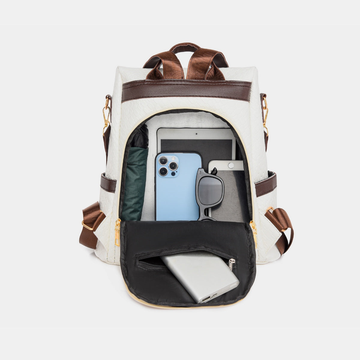 Mochila de piel sintética