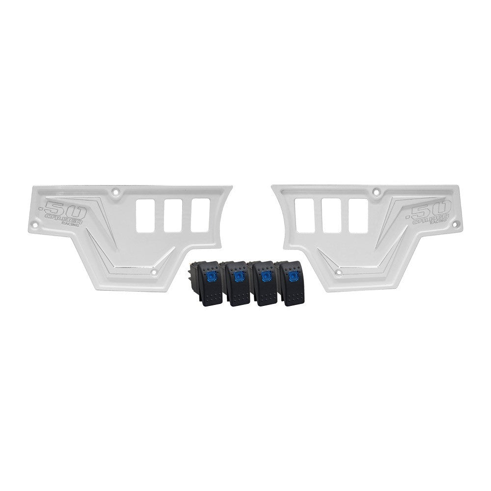 XP1000 2 Piece Dash Panel Kit with Switches - White