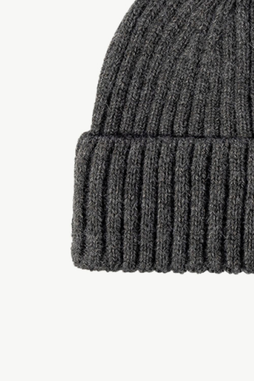 Gorro de punto de canalé